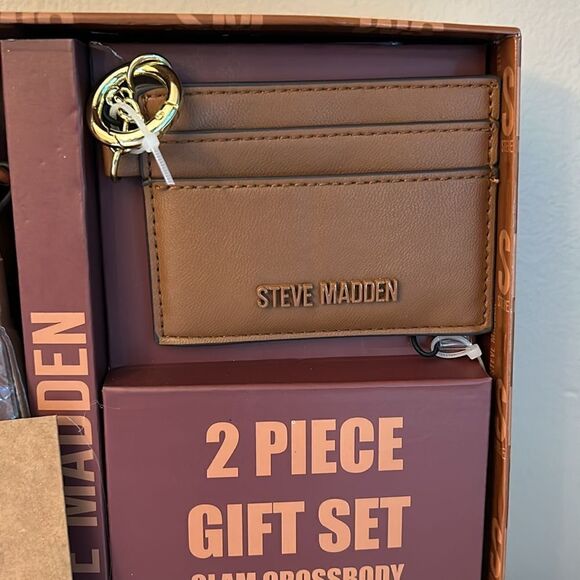 NIB Steve Madden 2PC Gift Set w/Wallet - Cognac - Picture 4 of 12
